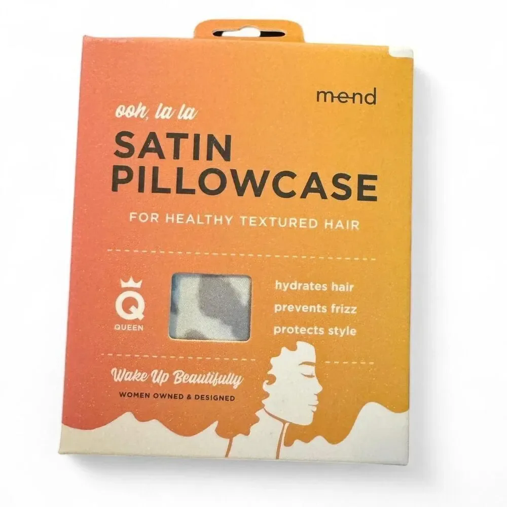 Mend Soft and silky satin pillowcase for healthy hair and skin Queen Size